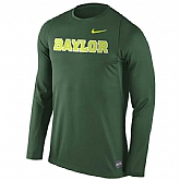 Baylor Bears Nike 2016 Elite Basketball Shooter Long Sleeve Dri-FIT WEM Top - Green,baseball caps,new era cap wholesale,wholesale hats